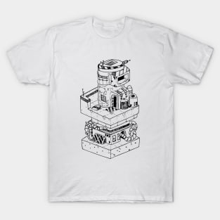 Isometric Space Station T-Shirt